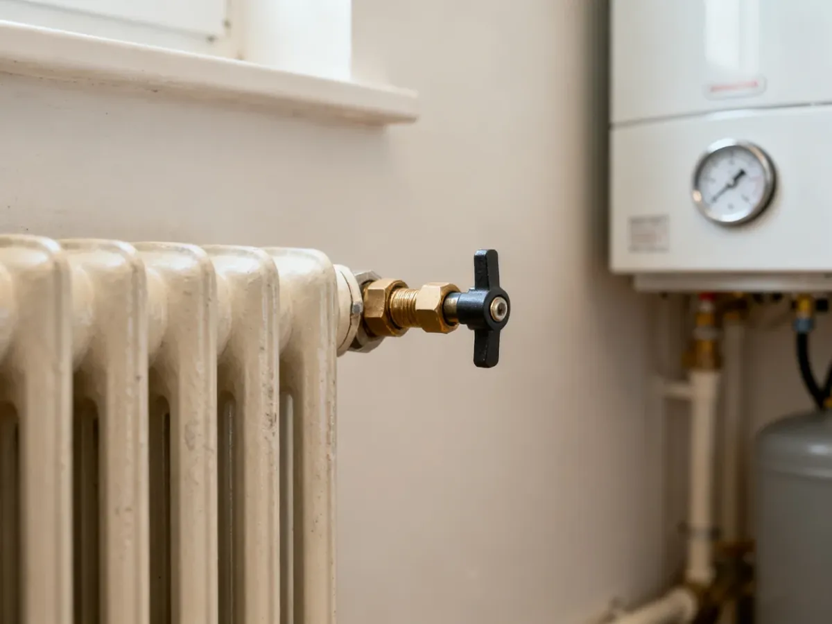 Odpowietrzanie grzejnika po uzupełnieniu ciśnienia w instalacji